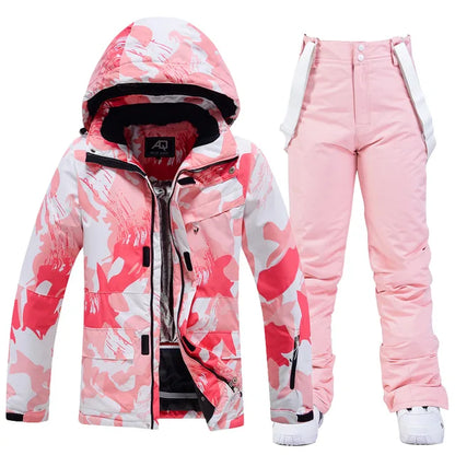 Coralie | Beautiful ski suit for women - Winter sports-Pink-XS-Carwer