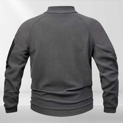 Tactical fleece sweater with hidden inner pockets