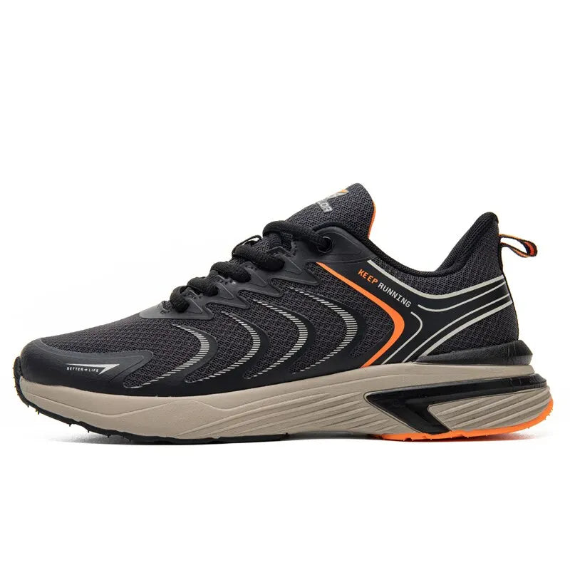 CloudRunner | Ergonomic Running Shoes-Black/Orange-8-Carwer