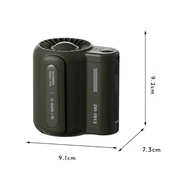 AeroWaist | Portable mini fan for outdoor use