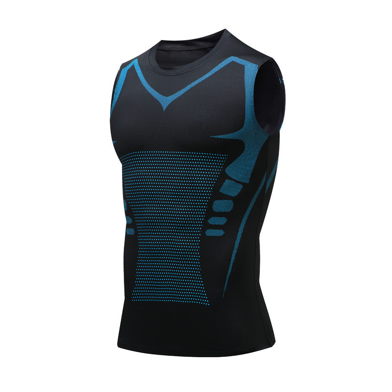 VitaBoost | Sports tank top - Baselayer compression top-Black-S (50-70 kg)-Carwer