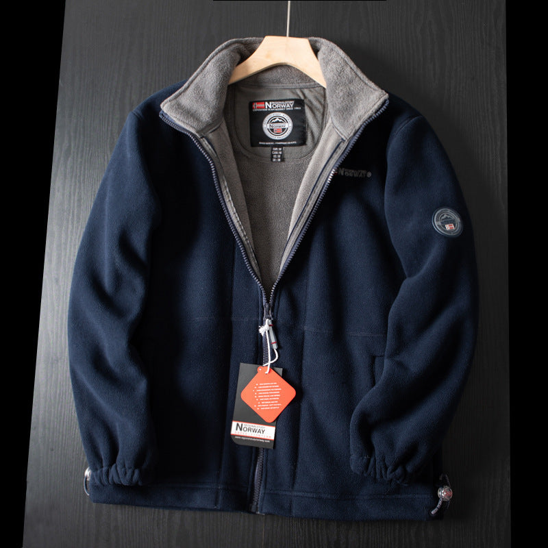 Falck | Double-layer outdoor fleece jacket with high collar