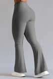 Felly | Yoga pants with asymmetrical waistband and wide legs