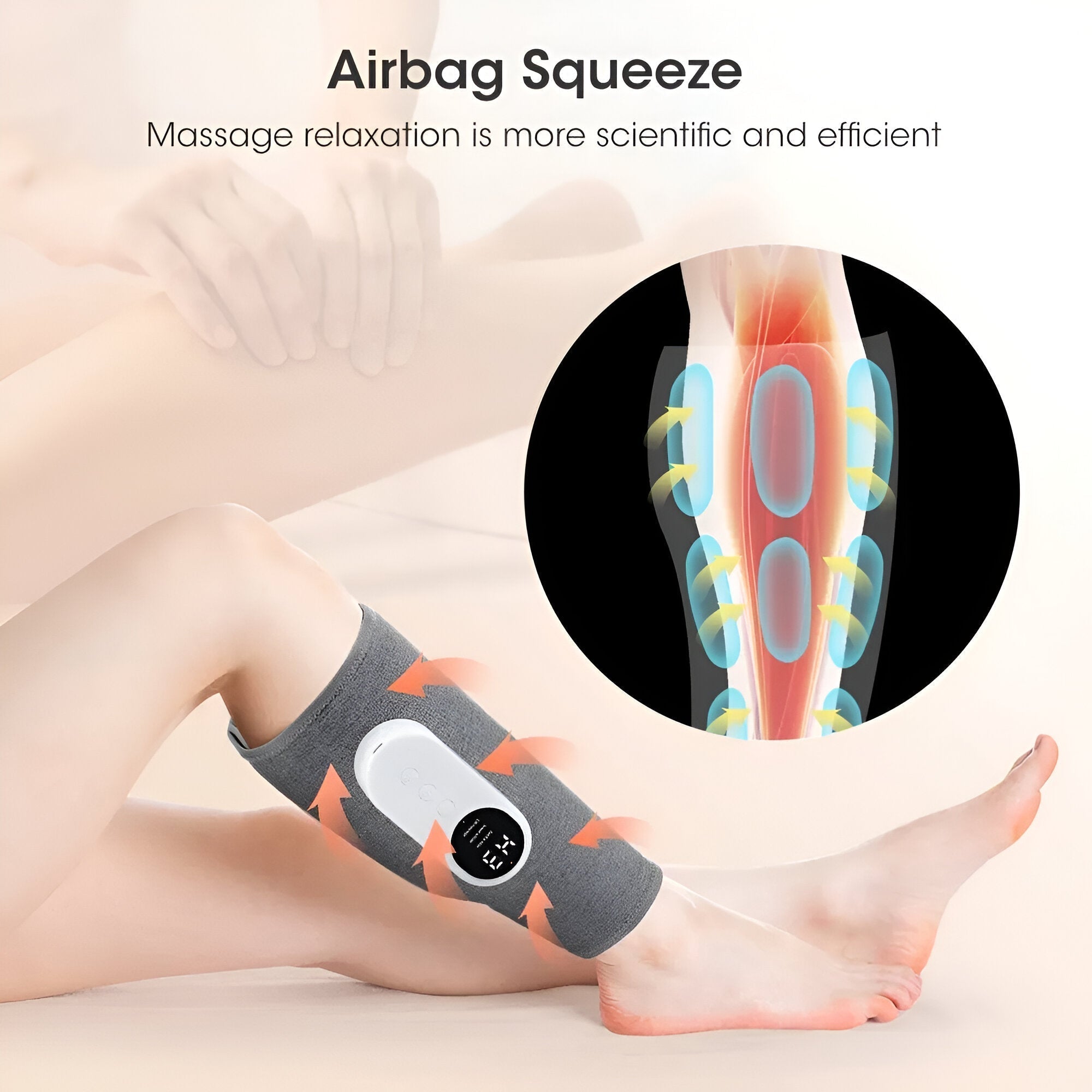 Muscle Relief | Cordless Heat Leg Massager for sports