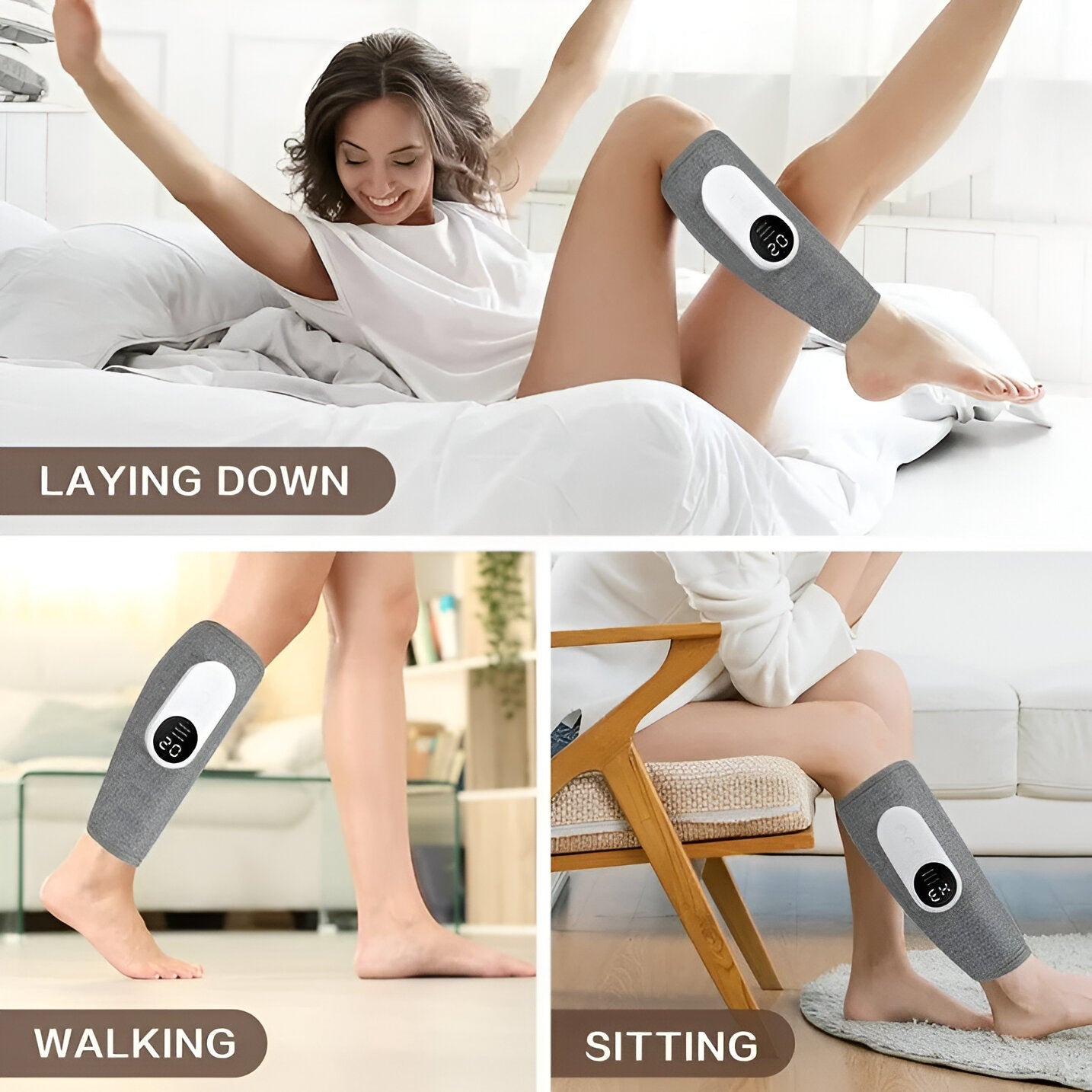 Muscle Relief | Cordless Heat Leg Massager for sports